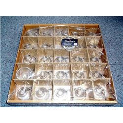 BOX: CLEAR GLASS CUP'S 25X THE MONEY