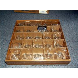 BOX: CLEAR GLASS CUP'S 25X THE MONEY
