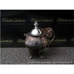 SILVER PLATED SUGAR BOWL