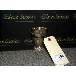 HERITAGE RODGERS BROS SILVER TEA CUPS 9446 2X MONEY