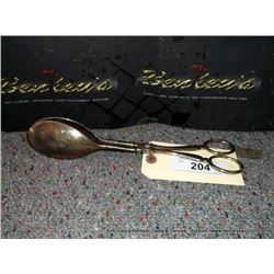 ITALY SILVER PLATED EP ZINC TONGS