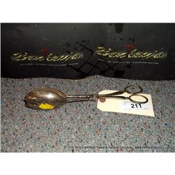 ITALY SILVER PLATED EP ZINC TONGS