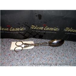 ITALY SILVER PLATED EP ZINC TONGS