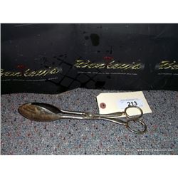 ITALY SILVER PLATED EP ZINC TONGS