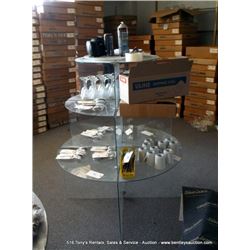 3-TIER DISPLAY STAND W/ TRAY