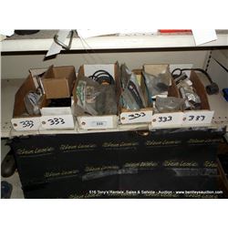 EQUIPMENT HARDWARE-BELTS, VOLT METERS, CAPS, TRAILER PINS 6X MONEY