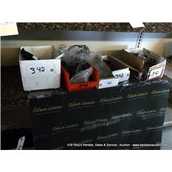 LOT: DITCH WITCH BRACKETS, DRILL TIPS, MISCELLANEOUS HOSE 5X MONEY