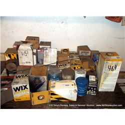 ASSORTED FILTERS-FUEL, OIL, AIR