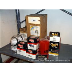ASSORTED FILTERS-FUEL, OIL, AIR
