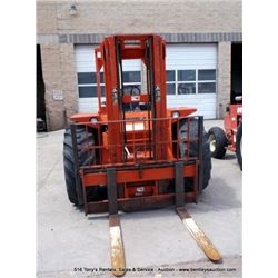 K-D MANITOU 1994 T602TC-D 6000 LBS CAPACITY FORKLIFT SERIAL # T6020821 & 530129, 1 KEY