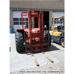 K-D MANITOU 1998 S502TC-D 5000 LBS CAPACITY FORKLIFT SERIAL # S5020441 & 47249, 1 KEY