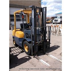 TCM FG25N5C 5000 LBS CAPACITY GAS FORKLIFT SERIAL # A31F58640, 1 KEY