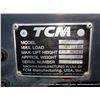 Image 7 : TCM FG25N5C 5000 LBS CAPACITY GAS FORKLIFT SERIAL # A31F58338, 1 KEY