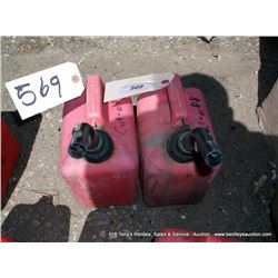 LOT: (2) 1-GALLON GAS TANK