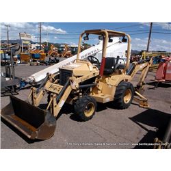 TERRAMITE T-7 FRONT END LOADER & BACK HOE, 315 HOURS SERIAL # 247X0449, 1 KEY