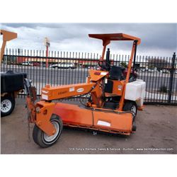 LAY-MOR 6HC 6' SWEEPER, 853 HOURS SERIAL # 30539 1 KEY