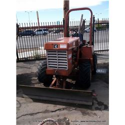 DITCH WITCH TWO-POST 3500 TRENCHER H313, 1059 HOURS SERIAL # 8T1177, 1 KEY