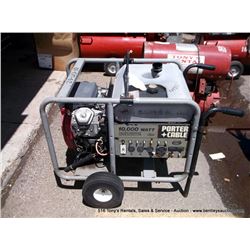 PORTER CABLE GX620 10,000 WATT GAS POWERED ELECTRIC GENERATOR, 752 HOURS