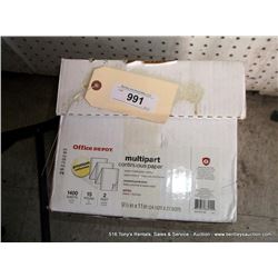 BOX: MULTI PART CONTINUOUS PAPER