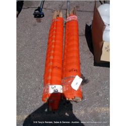 ORANGE CAUTION FENCE/BARRIERS 2X MONEY