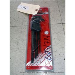 REGAL 9 PIECE (SAE) HEX KEY SET