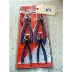 REGAL 4 PIECE SNAP RING PLIERS SET