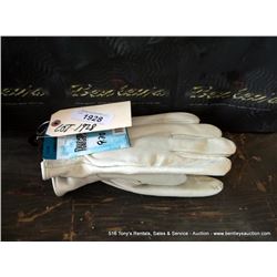 DURANGO LINED PIGSKIN GLOVES-LARGE