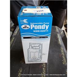 KOSHIN PONDY SUBMERSIBLE PUMP NSM-62011