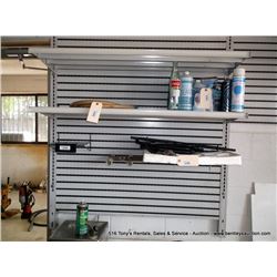 GONDOLA METAL SHELVING ON WALLS