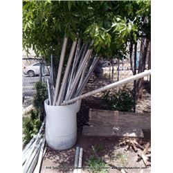 LOT: ASSORTED TENT POLES & CROWNS