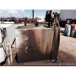 ENVIRO-VAULT 500 GALLON DIESEL TANK & PUMP #1 DYED DIESEL