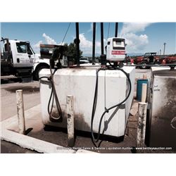CON-VAULT DUAL 500 GALLON DIESEL & GAS TANK & PUMP #2 DIESEL AND UNLEADED GAS, DUAL 500 GALLON TANKS