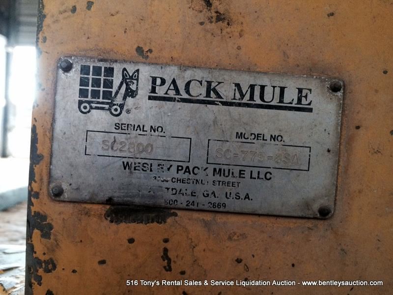 WESLEY PACK MULE SC7756SA ELECTRIC TUG MULE S/N S02800, 2,751 hrs.