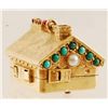 Image 4 : 14K Gold Pearl & Red Ruby Music Box Pendant