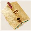 Image 7 : 14K Gold Pearl & Red Ruby Music Box Pendant