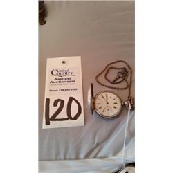 Fluery Geneve Key Wind Pocket Watch