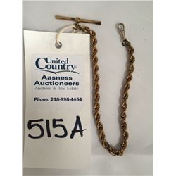 Heavy & elegant Gold Pocket Watch Fob Chain