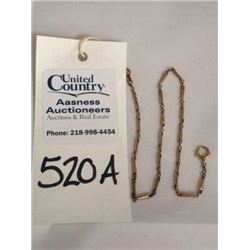 Elegant & Fine Gold Watch Chain