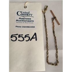 Elegant Gold Watch Fob Chain