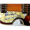 Image 3 : Paul McCartney Signed Left Handed Hofner Beatle Bass Guitar (Caiazzo LOA & PSA LOA)