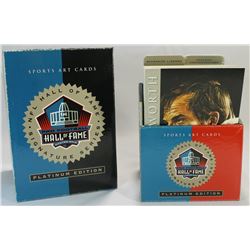 Complete Signed Set of (116) NFL HOF Signature Series Platinum Edition Sports Art Cards With Mike Di