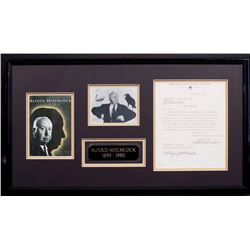 Alfred Hitchcock Rare Signed Original Movie Document for "The Rope" Custom Framed  29" x 16" Piece (