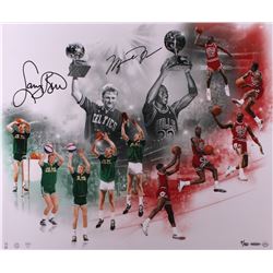 Michael Jordan & Larry Bird Signed "All Star Saturday Night" 20x24 Limited Edition Photo (UDA COA)