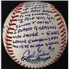 Image 3 : Carl Erskine Signed OML "How I Met Jackie Robinson" Story Ball with Extensive Inscription (Stallard 