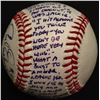 Image 4 : Carl Erskine Signed OML "How I Met Jackie Robinson" Story Ball with Extensive Inscription (Stallard 
