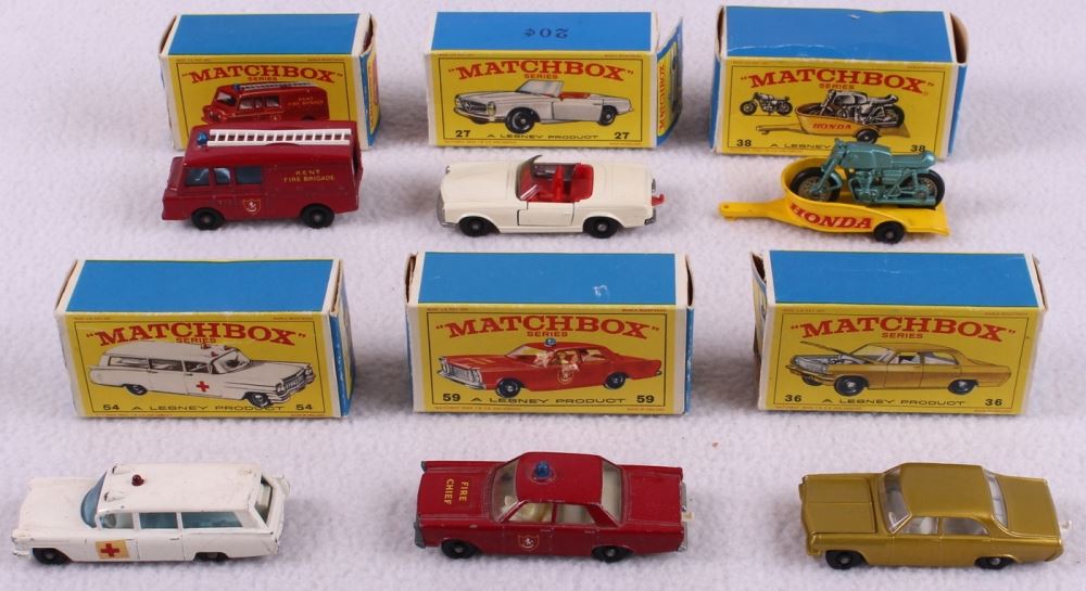 matchbox cars in original boxes