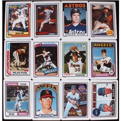 Lot of (12) Nolan Ryan LE Porcelain Baseball Cards