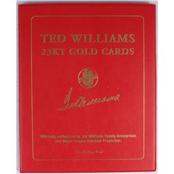 Ted Williams 23K Gold Cards Book