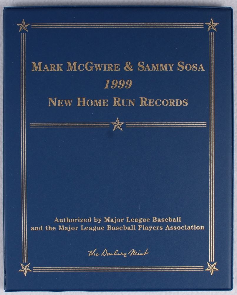 Mark McGwire & Sammy Sosa 1999 New Home Run Records Book with Gold Cards