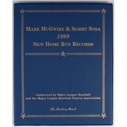 Mark McGwire & Sammy Sosa 1999 New Home Run Records Book with Gold Cards